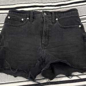 Madewell Charcoal Jean Shorts
